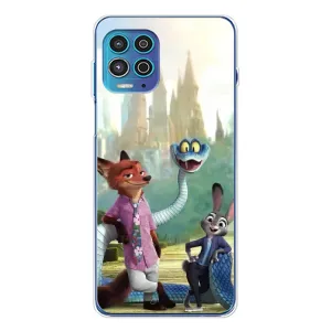 Чехол Зоотрополіс на Motorola MOTO G100 Pro (Герои мультфильма Зверополис)