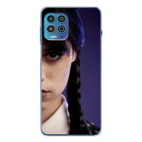 Чехол с принтом «Загадочный взгляд Уэнздей» для Motorola MOTO G100 Pro Чехол с принтом «Загадочный взгляд Уэнздей» для Motorola MOTO G100 Pro