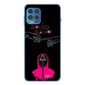 Чехол Гра в кальмара для Motorola MOTO G100 Pro (Минимализм Игра кальмара)