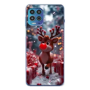 Яскравий чохол для Motorola MOTO G100 Pro з Зимові Оленята (Олень серед подарунків)