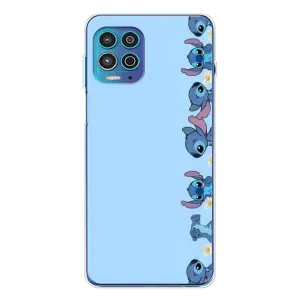 Чехол с принтом Стич на Motorola MOTO G100 Pro (Стич фон)