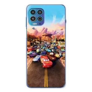 Силиконовый чехол Маквин для Motorola MOTO G100 Pro (Тачки на трассе)