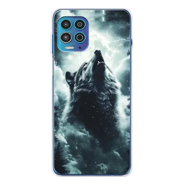 Чохол з принтом «Вовк у хмарах» для Motorola MOTO G100 Pro Чохол з принтом «Вовк у хмарах» для Motorola MOTO G100 Pro