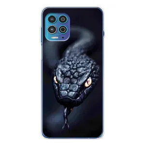 Чохол з картинкою 'Хижаки' для Motorola MOTO G100 Pro (Чорна змія)
