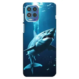 Чохол з картинкою 'Хижаки' для Motorola MOTO G100 (Акула під водою)