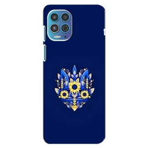 Чехлы для Motorola MOTO G100  Укр. Символика (AlphaPrint) (Цветочный Герб)