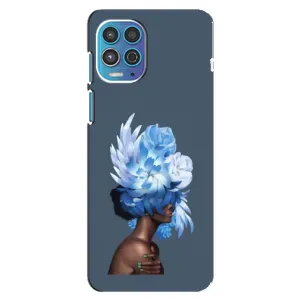 Чехлы (ART) Цветы на Motorola MOTO G100 (VPrint) (Цветы на голове)