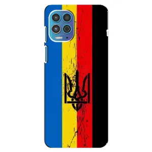 Украинские Чехлы для Motorola MOTO G100 с картинкой УПА (AlphaPrint) (Флаг УПА)