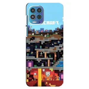 Чохол Майнкрафт на Motorola MOTO G100 (AlphaPrint) Minecraft (фон Minecraft)