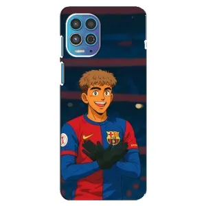 Чехол с футболистом Ламин Ямаль Motorola MOTO G100 (Футболист Ямаль)