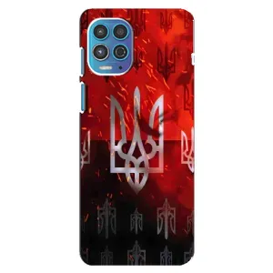 Украинские Чехлы для Motorola MOTO G100 с картинкой УПА (AlphaPrint) (ГЕРБ УПА)
