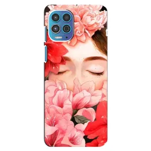 Чехлы (ART) Цветы на Motorola MOTO G100 (VPrint) (Глаза в цветах)