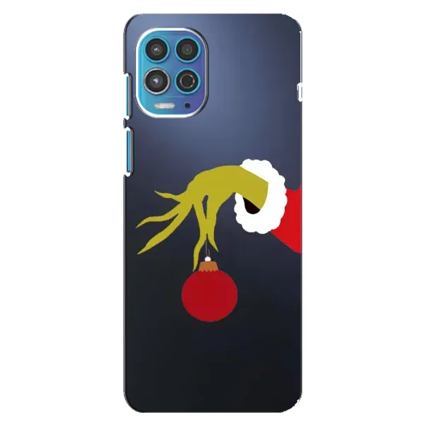 Чохол з принтом «Грінч з іграшкою» для Motorola MOTO G100