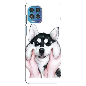 Чехол с Хаски для Motorola Moto G100 - (AlphaPrint)