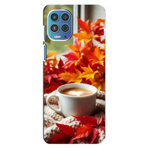 Чохол з унікальним дизайном 'Осінь з кавою' для Motorola MOTO G100
