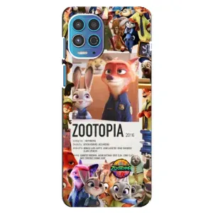 Чехол Зоотрополіс на Motorola MOTO G100 (Постер Зверополис)