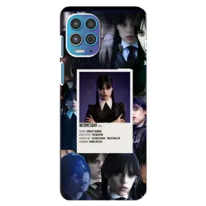 Чехлы Венсдей на Motorola MOTO G100 Уэнсдей (AlphaPrint) (коллаж Уэнздей)