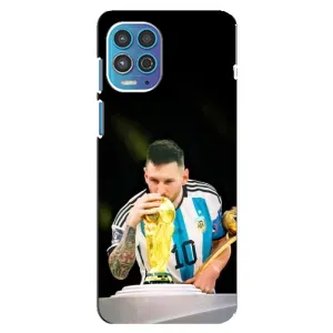 Чехлы для Motorola MOTO G100 (Leo чемпион) (AlphaPrint) (Кубок Месси)