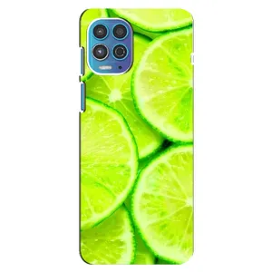Чехлы с Фруктами для Motorola MOTO G100 (VPrint) (Лайм)