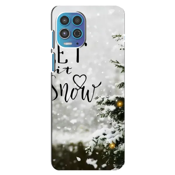 Чехол с принтом «Let it snow» для Motorola MOTO G100