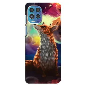 Чохли з картинкою Лисичка для Motorola MOTO G100 (VPrint) (Лисичка в космосі)