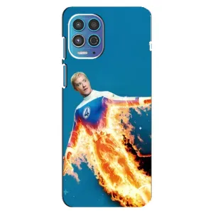 Чохол з принтом «Людина-факел у вогні» для Motorola MOTO G100
