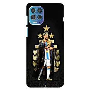 Чехлы для Motorola MOTO G100 (Leo чемпион) (AlphaPrint) (Месси Король)