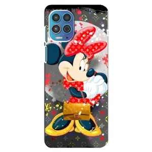 Чохол Disney Mouse Motorola MOTO G100 (PREMIUMPrint) (Minni з бантіком)
