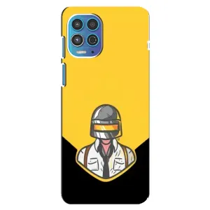 Чеjхол PUBG для Моторола Мото джі 100 (AlphaPrint) (Пабг в шоломі)