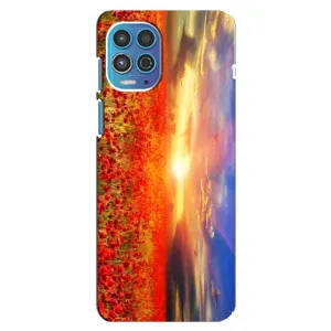 Чехол с принтом «Поле тюльпанов» для Motorola MOTO G100