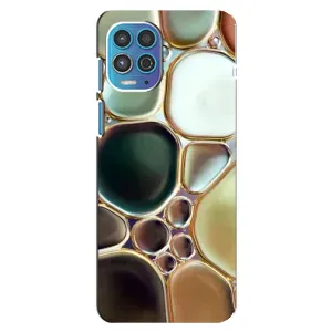 Мраморний чехол на Motorola MOTO G100 (VPrint) (Радужний Мрамор)