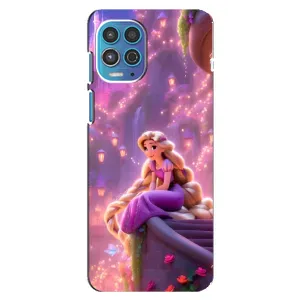 Чехол Рапунцель для Motorola MOTO G100 (Рапунцель в замке)