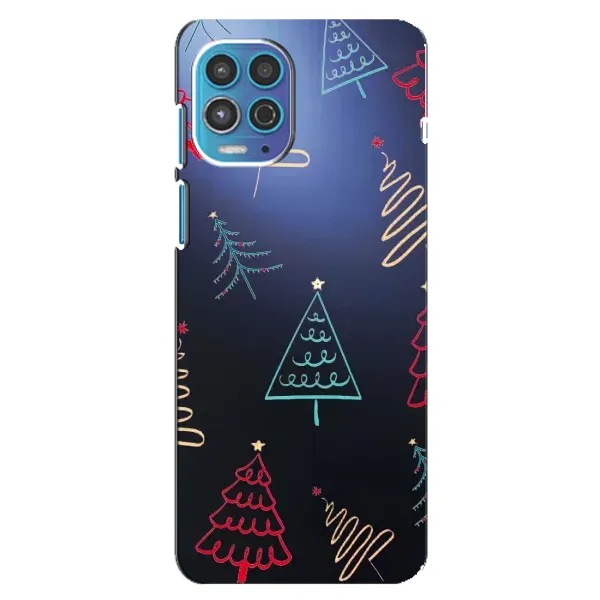Чохол з принтом «Різдвяні ялинки» для Motorola MOTO G100