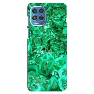 Мраморний чехол на Motorola MOTO G100 (VPrint) (Салатовий Мрамор)