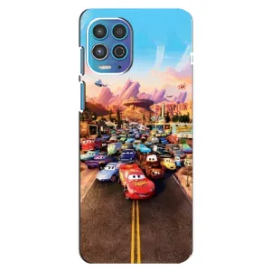 Силиконовый чехол Маквин для Motorola MOTO G100 (Тачки на трассе)