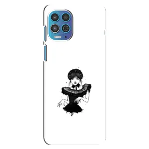 Чехлы Венсдей на Motorola MOTO G100 Уэнсдей (AlphaPrint) (танец Уэнздей)
