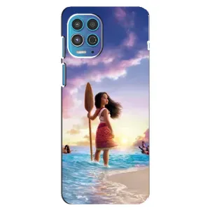 Чохол з принтом «Моана з веслом» для Motorola MOTO G100