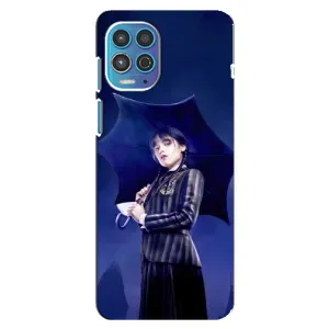 Силіконовий чохол з картинкою для Motorola MOTO G100 (Венсдей)