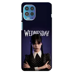 Чехлы Венсдей на Motorola MOTO G100 Уэнсдей (AlphaPrint) (Wednesday)
