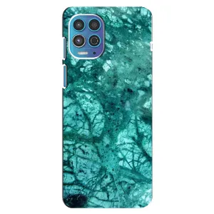 Мраморний чехол на Motorola MOTO G100 (VPrint) (Зелений мрамор)