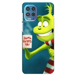 Різдвяні Чохли для Motorola MOTO G100 (VPrint) (Зелений Грінч)