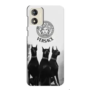 Чехлы VERSACE для Мото джи 13 (PREMIUMPrint) (Доберман Версаче)