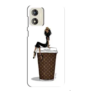 Чехлы Луи Витон для Motorola MOTO G13 (AlphaPrint - LOUIS VUITTON) (кофе LOUIS VUITTON)