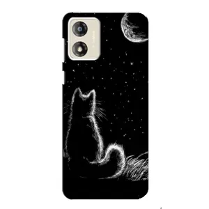Чехол с принтом для Motorola MOTO G13 (AlphaPrint) Модные коты