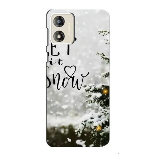 Чехол с принтом «Let it snow» для Motorola MOTO G13