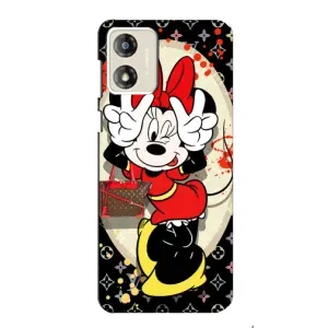 Чехол Disney Mouse Motorola MOTO G13 (PREMIUMPrint) (Минни peace)