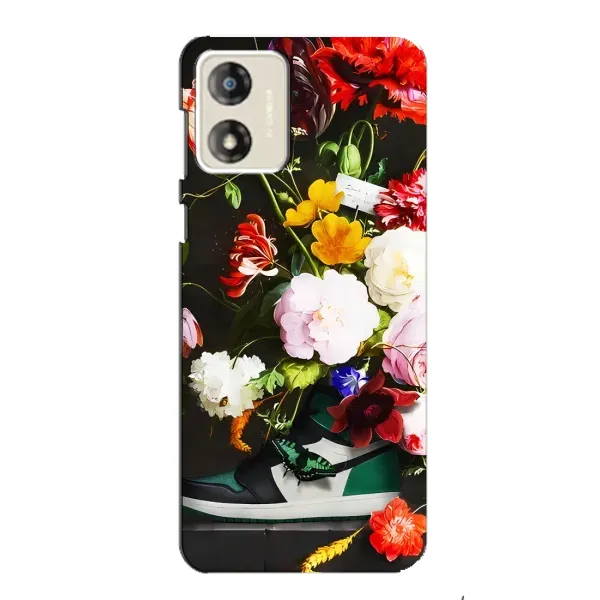 Чохол з принтом «Nike цветы» для Motorola MOTO G13