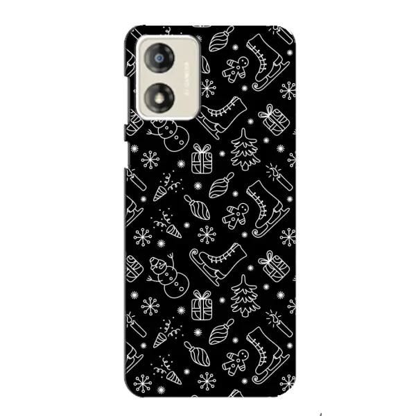 Чехол с принтом «Новогодний фон» для Motorola MOTO G13