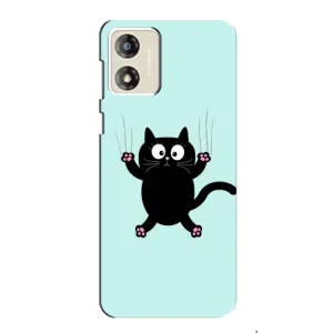 Чехол с принтом для Motorola MOTO G13 (AlphaPrint) Модные коты (Падающий кот)