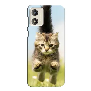 Чехлы с Котиками для Motorola MOTO G13 (VPrint) (Прыжок кота)